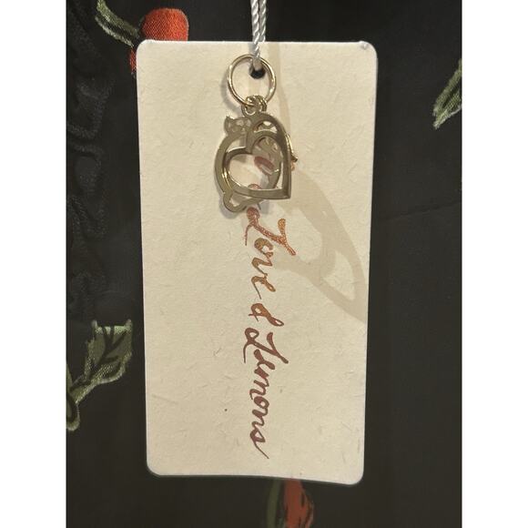 NWT For Love & lemons Cherry Mini Dress size L - Picture 3 of 7